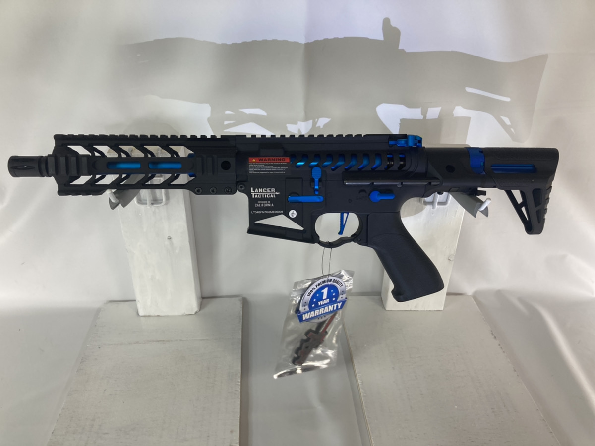 バトルホーク 7 PDR スケルトン 電動ガン/BLUE